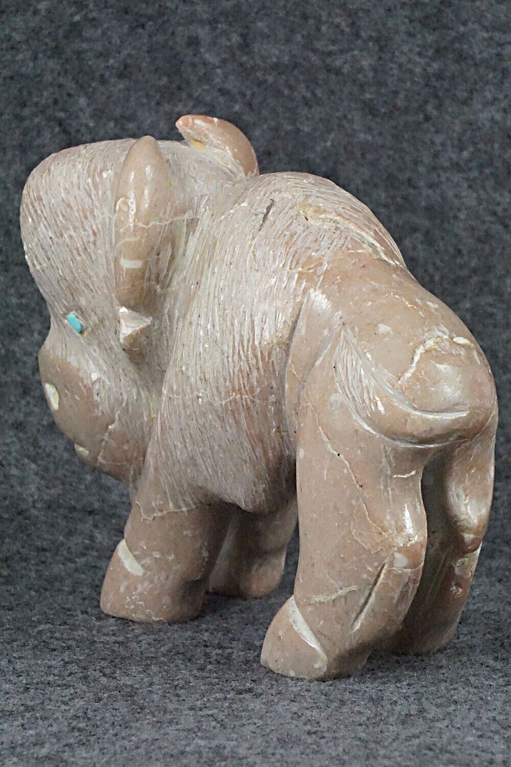 Buffalo Zuni Fetish Carving - Jonas Hustito