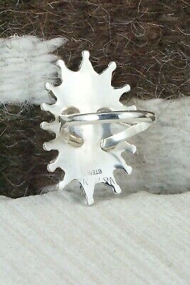 Turquoise & Sterling Silver Ring - Nathaniel Nez - Size 10
