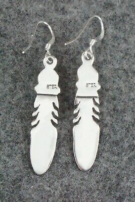 Coral & Sterling Silver Earrings - Rita Largo