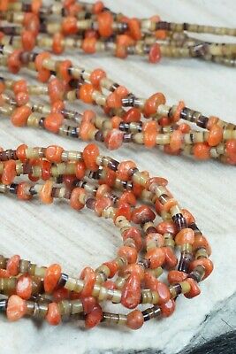 Coral & Heishi Sterling Silver Necklace - Irene Lovato