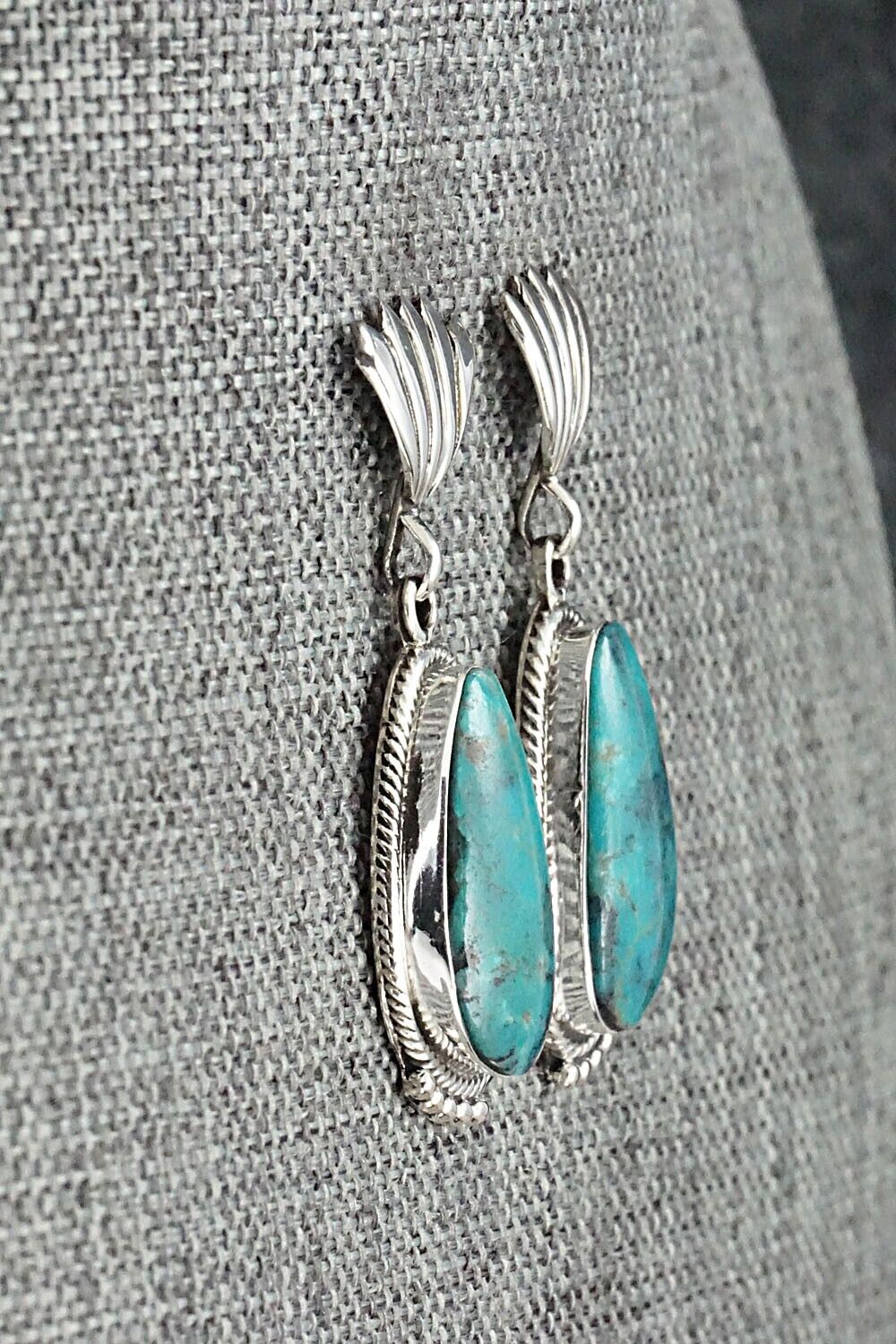 Turquoise and Sterling Silver Earrings - Sharon McCarthy