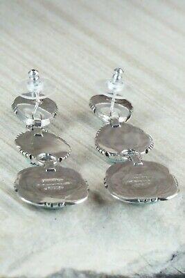 Turquoise & Sterling Silver Earrings - Will Denetdale - High Lonesome Trading