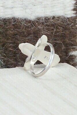 Turquoise & Sterling Silver Ring - Cecilia Iule - Size 7.75