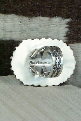 Turquoise & Sterling Silver Ring - Tom Lewis - Size 8