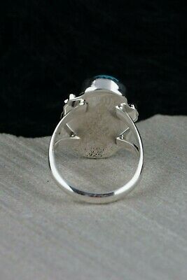 Navajo Turquoise and Sterling Silver Ring - Rita Montoya - Size 6.5 - High Lonesome Trading