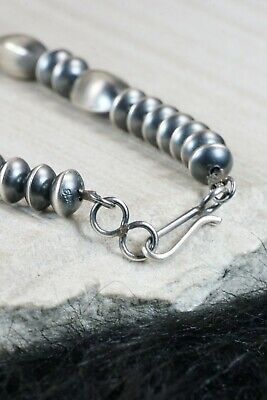 Navajo Sterling Silver Pearl Necklace - Presley Haley