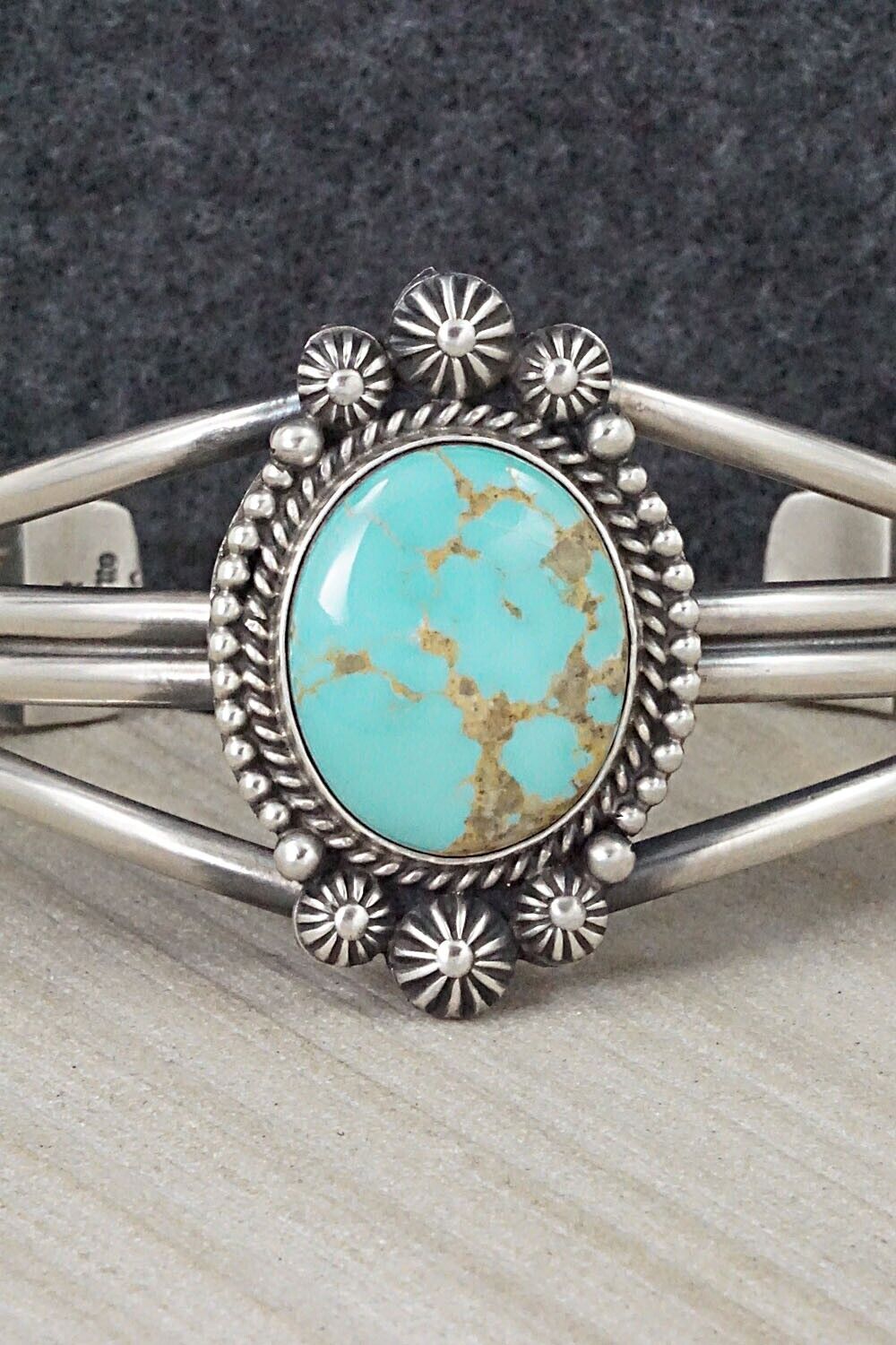 Turquoise & Sterling Silver Bracelet - Michael Calladitto