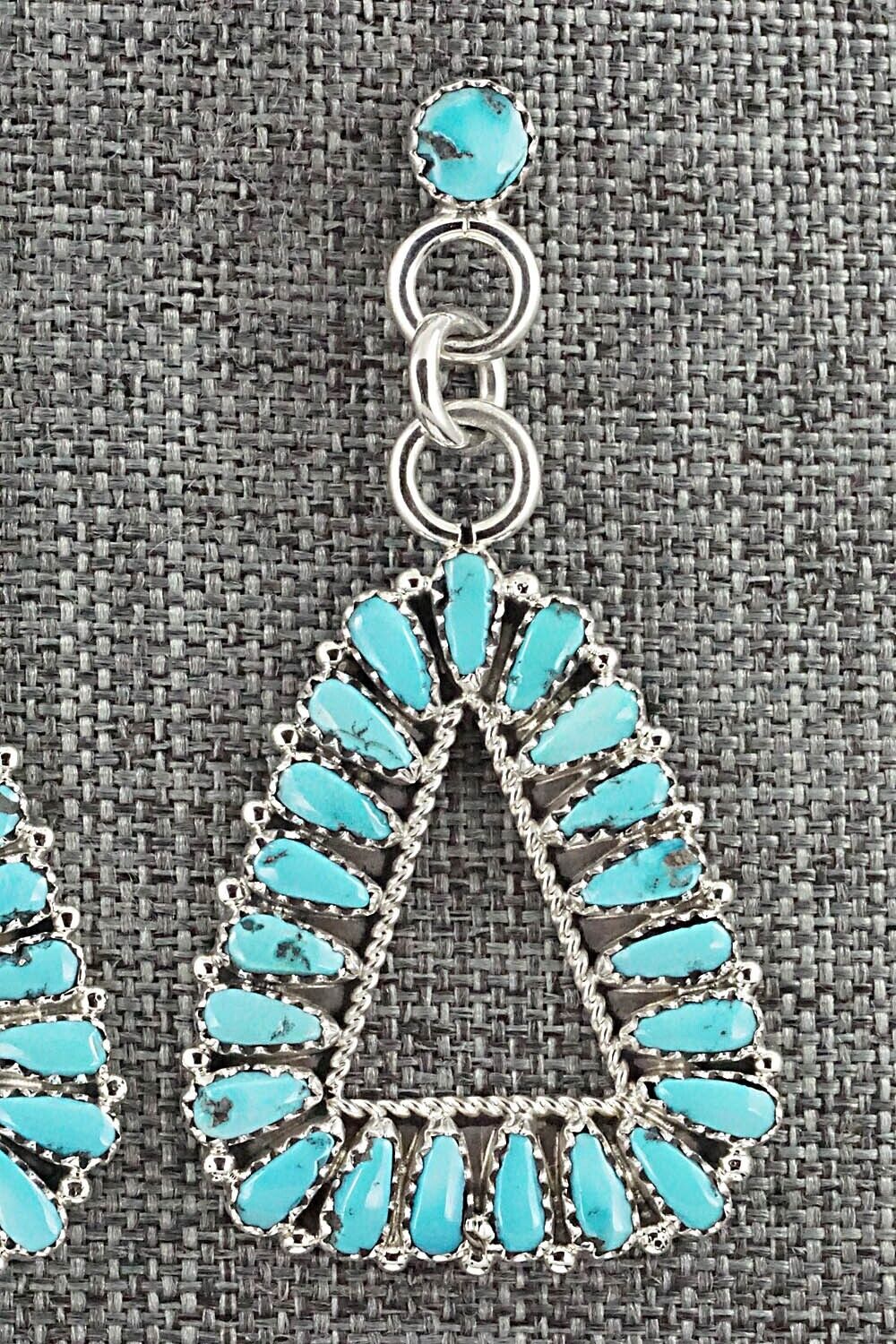Turquoise & Sterling Silver Earrings - Sarphine Wilson