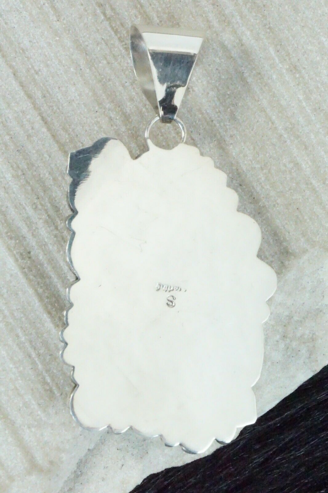 Turquoise & Sterling Silver Pendant - Shirley Largo