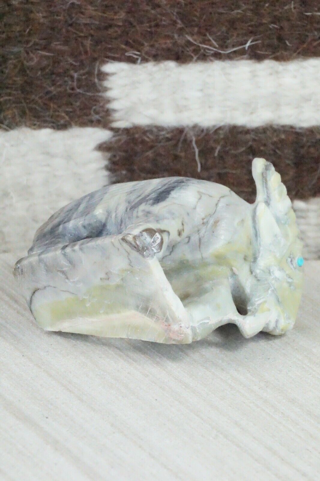 Billy Goat Zuni Fetish Carving - Derrick Kaamasee