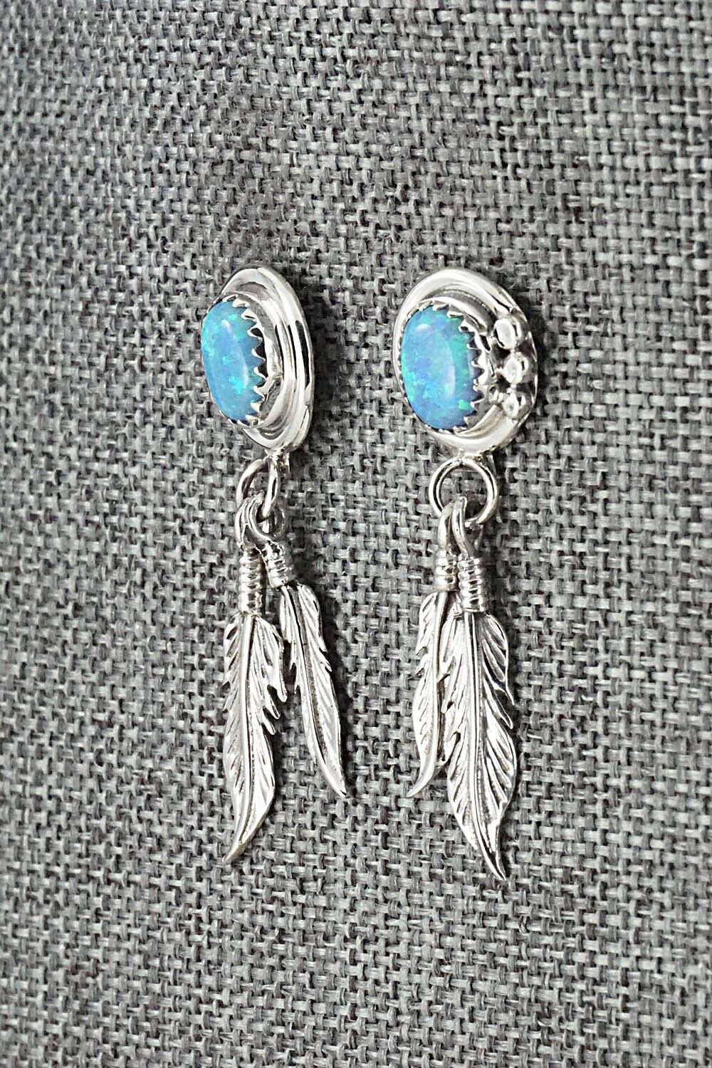 Opalite & Sterling Silver Earrings - Rita Largo