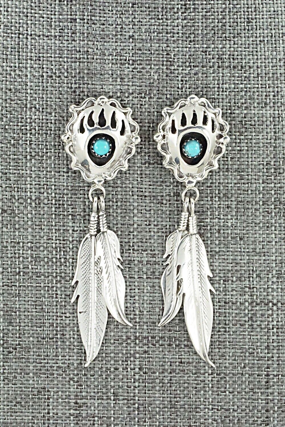 Turquoise & Sterling Silver Earrings - Annie Spencer