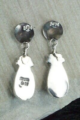 Spiny Oyster and Sterling Silver Earrings - Selina Warner
