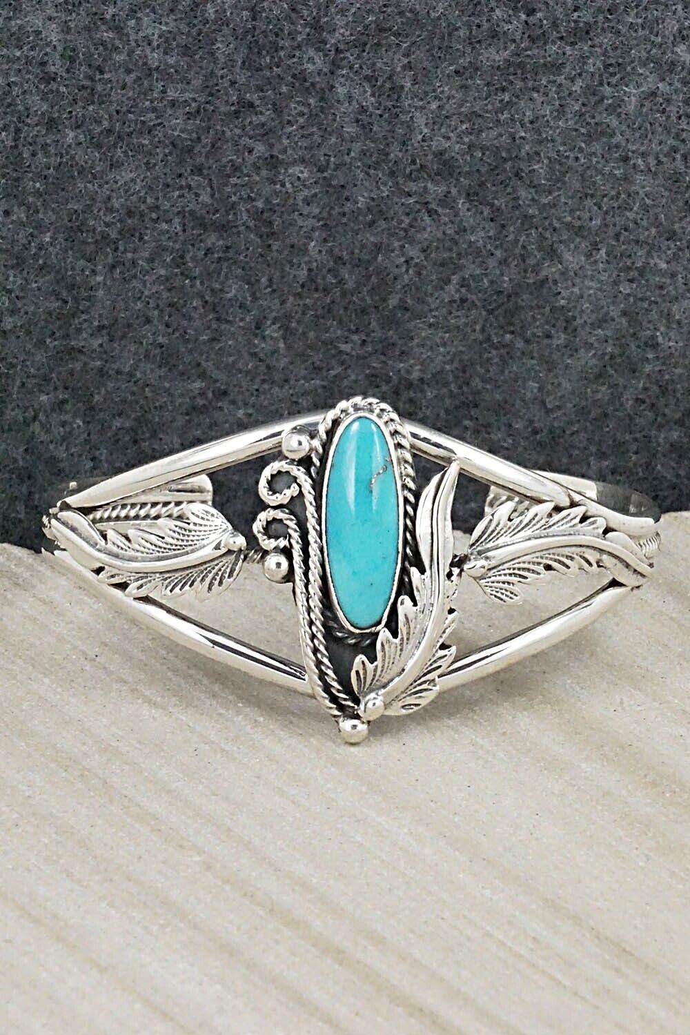 Turquoise & Sterling Silver Bracelet - Andrew Vandever