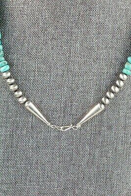 Turquoise & Sterling Silver Necklace - Navajo