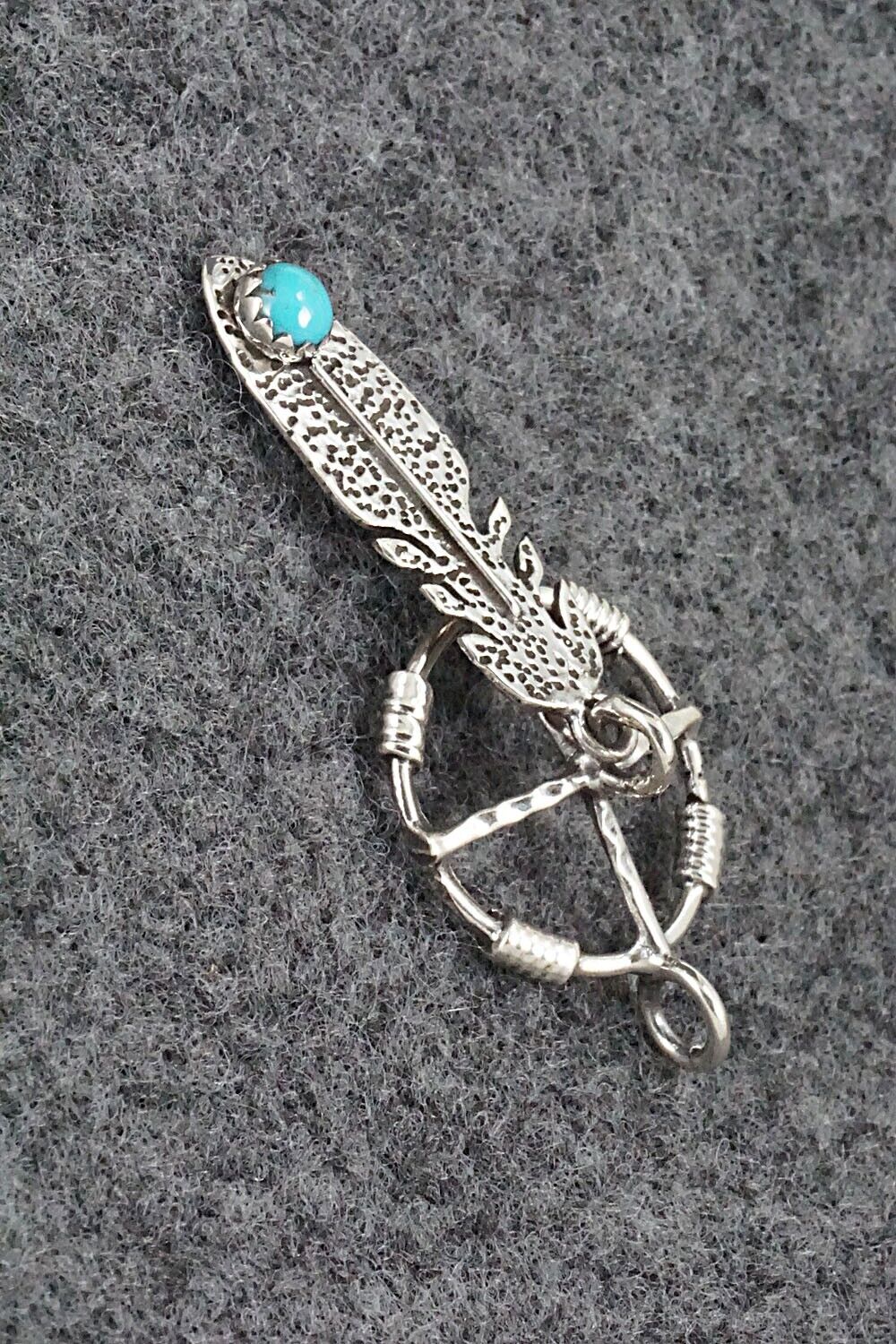Turquoise and Sterling Silver Pendant - Sharon McCarthy
