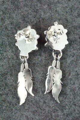 Onyx & Sterling Silver Earrings - Angeline Platero