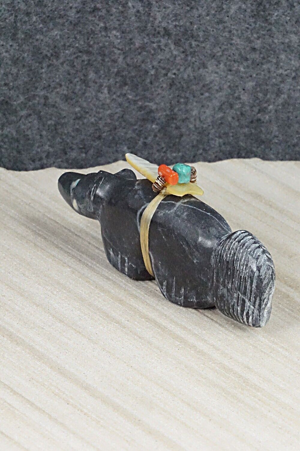 Wolf Zuni Fetish Carving - Peter Gasper