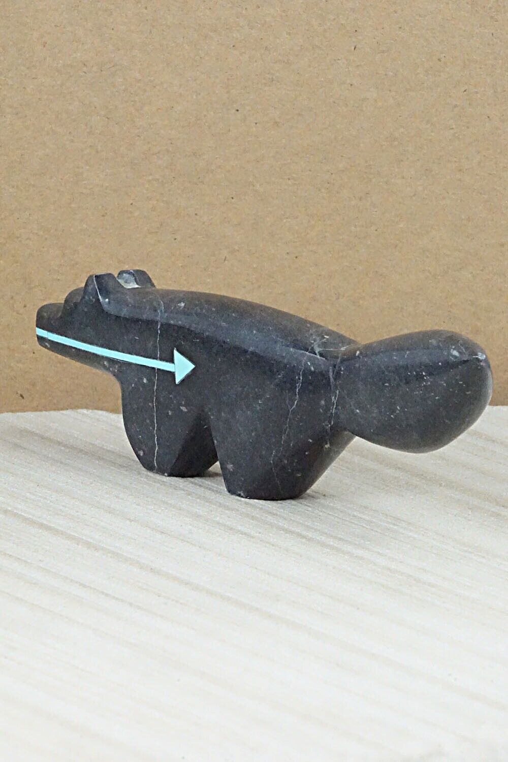 Wolf Zuni Fetish Carving - Bernard Laiwakete