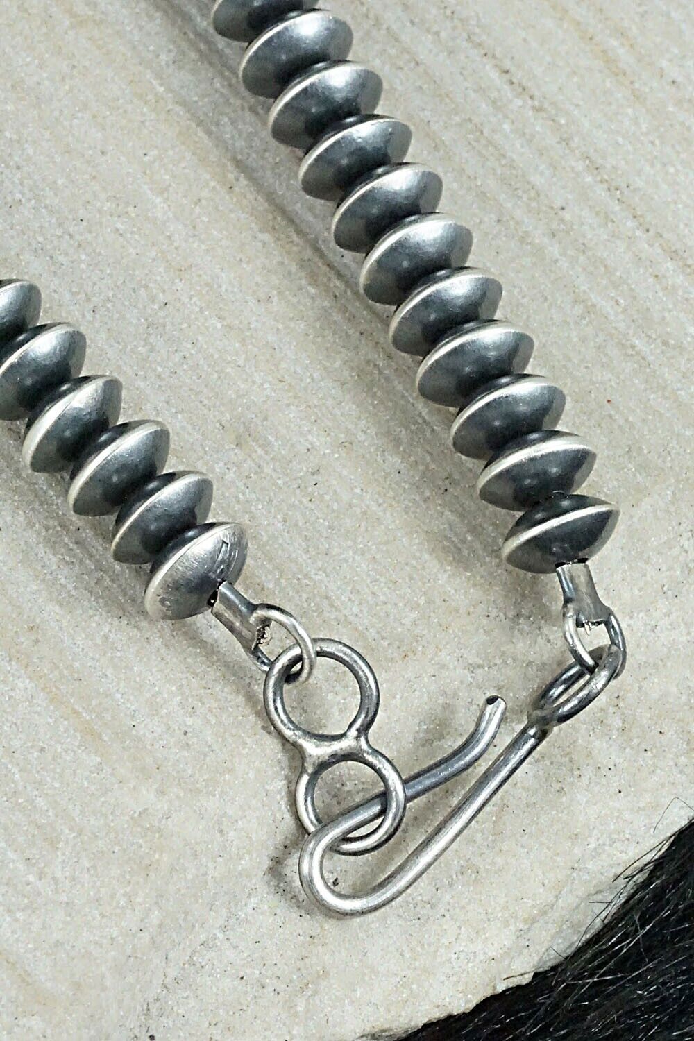 Navajo Pearl Sterling Silver Necklace Set - Preston Haley