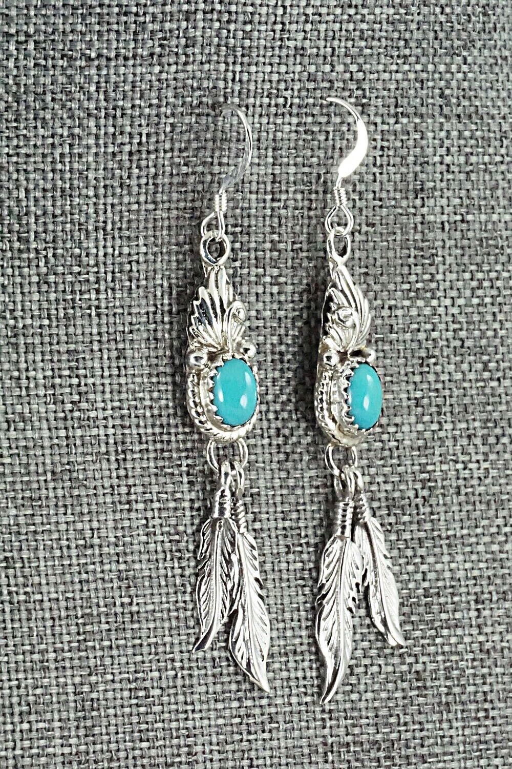 Turquoise & Sterling Silver Earrings - Judy Largo