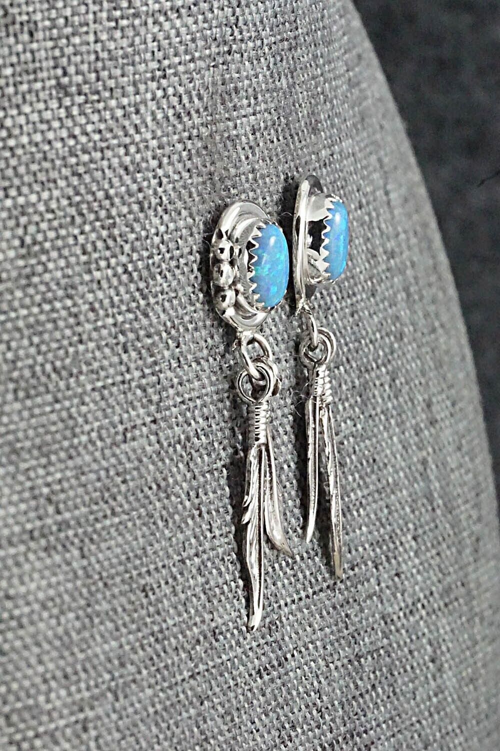 Opalite & Sterling Silver Earrings - Rita Largo