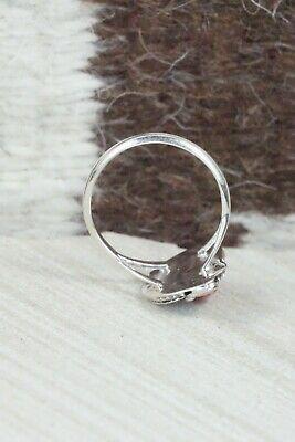 Spiny Oyster & Sterling Silver Ring - Genevieve Francisco - Size 8.25 - High Lonesome Trading