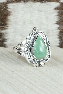 Turquoise & Sterling Silver Ring - Irvin Tsosie - Size 9