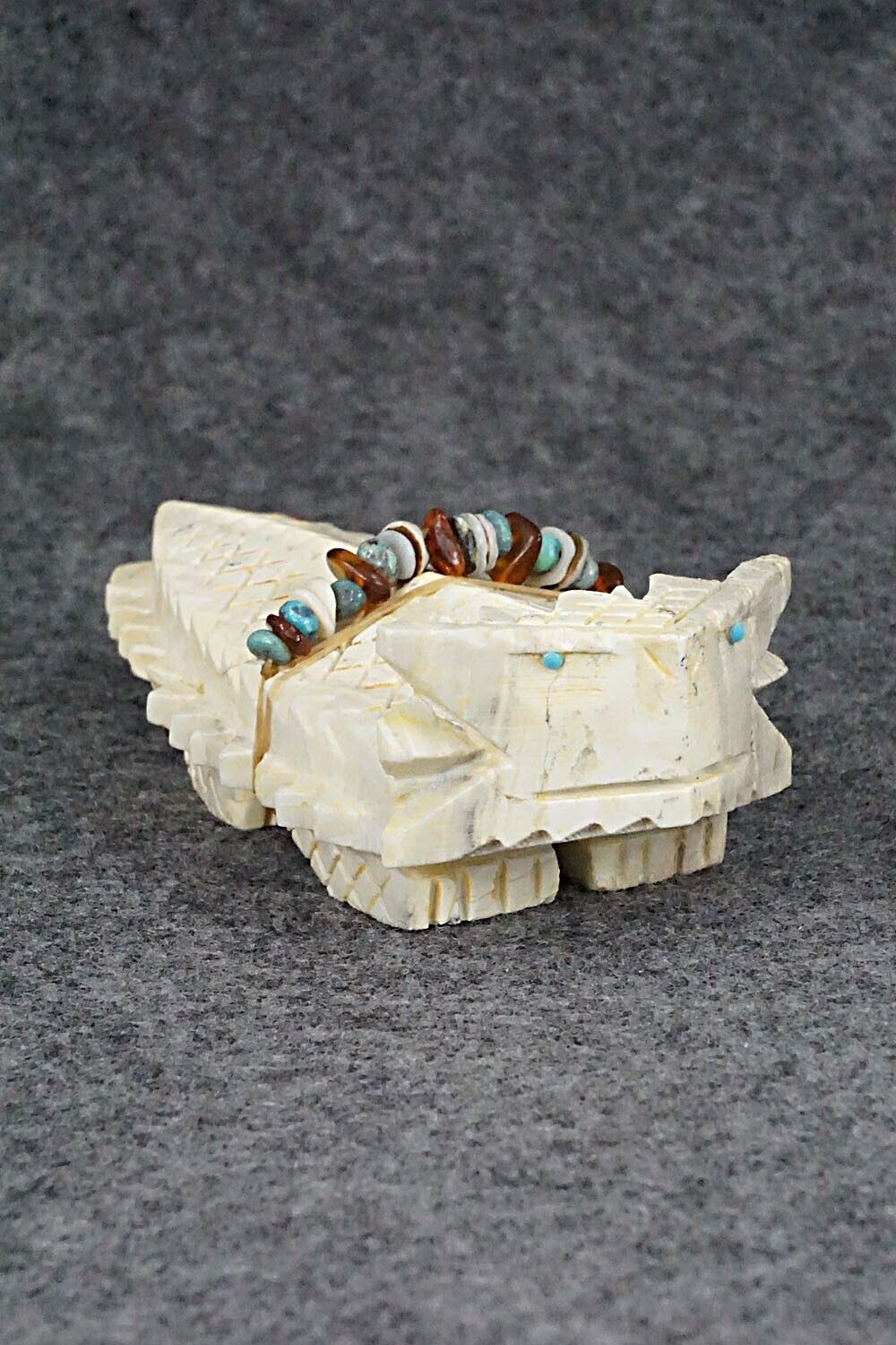 Horned Toad Zuni Fetish Carving - Douglas Martza