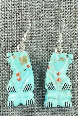 Turquoise & Sterling Silver Earrings - Claudia Peina