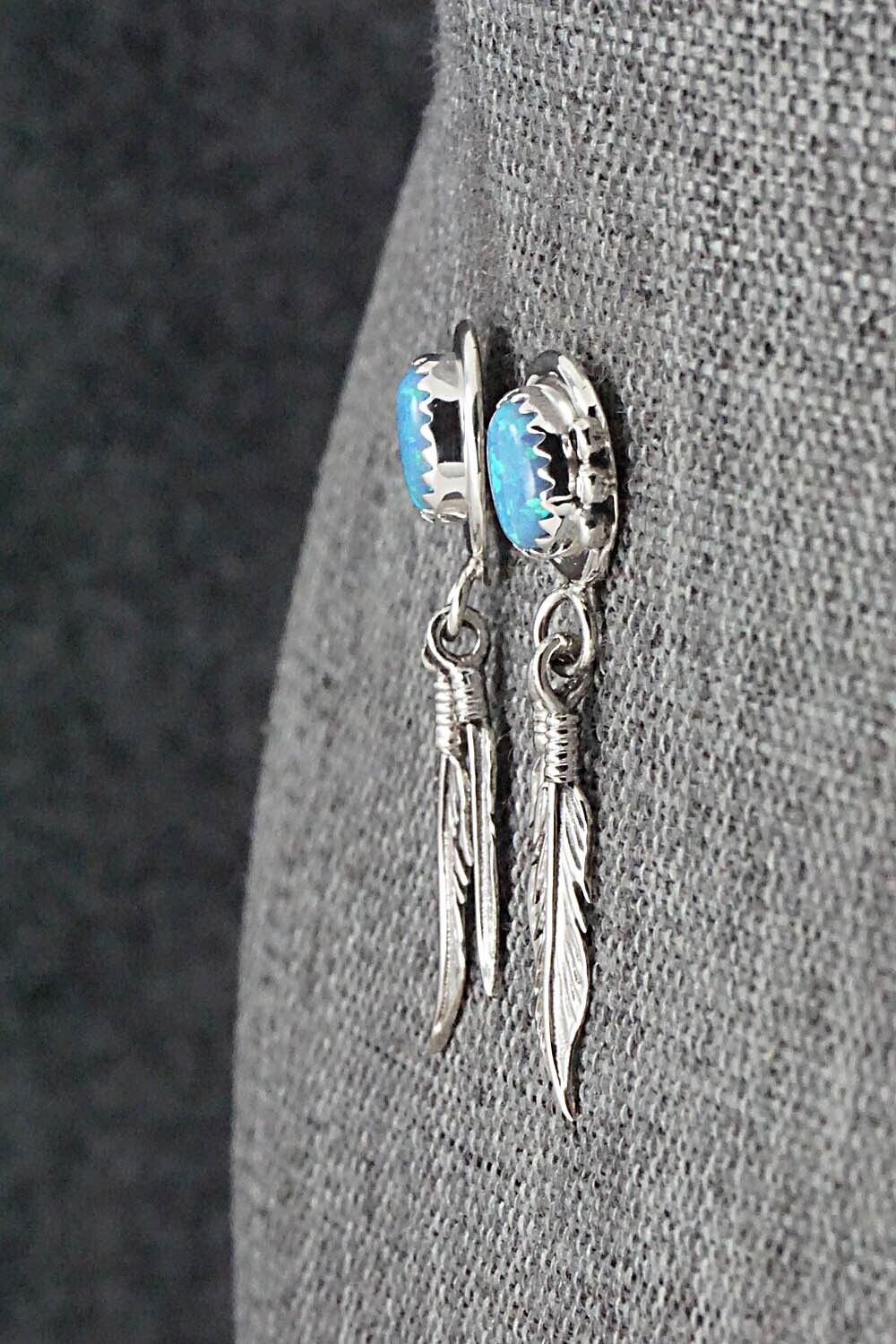 Opalite & Sterling Silver Earrings - Rita Largo