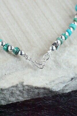Turquoise & Sterling Silver Necklace - Navajo