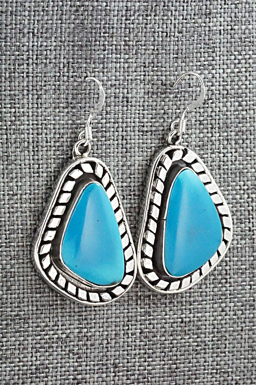 Turquoise and Sterling Silver Earrings - Sharon McCarthy