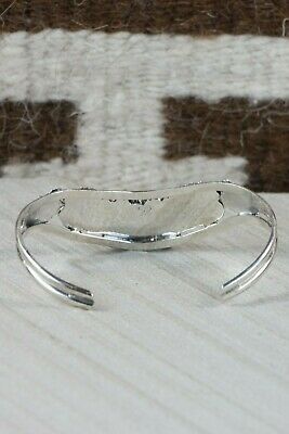 Navajo Onyx and Sterling Silver Bracelet - Roberta Begay - High Lonesome Trading