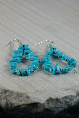 Turquoise and Sterling Silver Necklace and Earrings - Victoria Calladitto