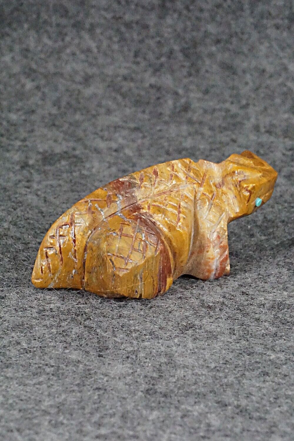 Horned Toad Zuni Fetish Carving - Carl Etsate