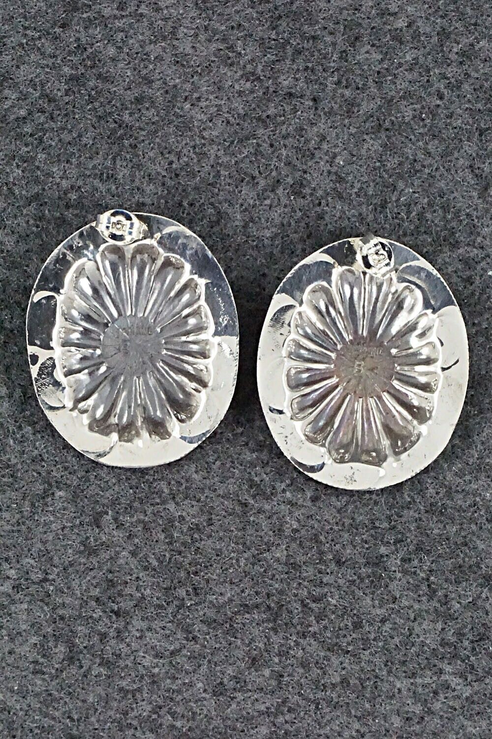 Turquoise & Sterling Silver Earrings - Joan Begay