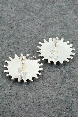 Turquoise & Sterling Silver Earrings - Nathaniel Nez