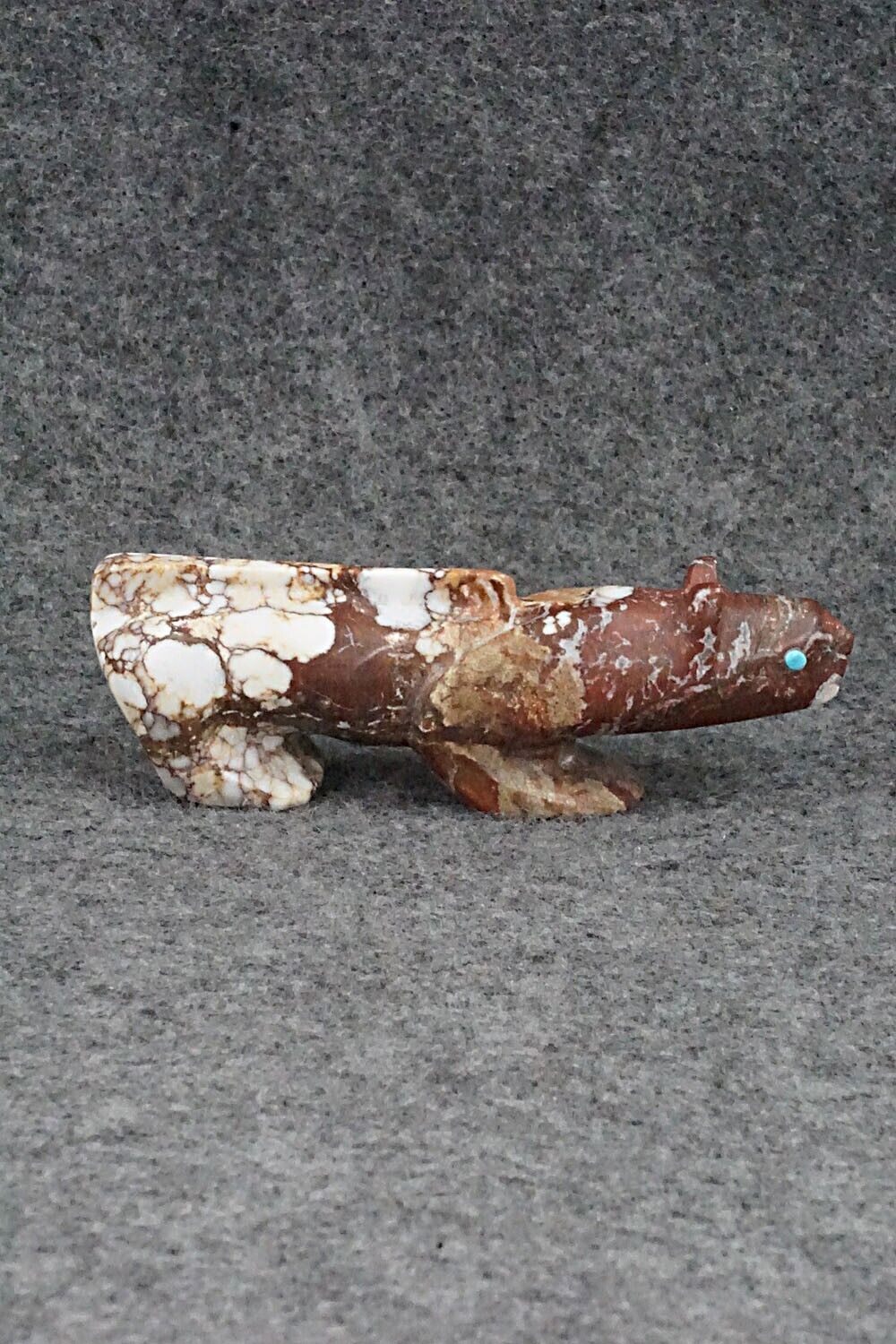 Mountain Lion Zuni Fetish Carving - Ronnie Lunasee