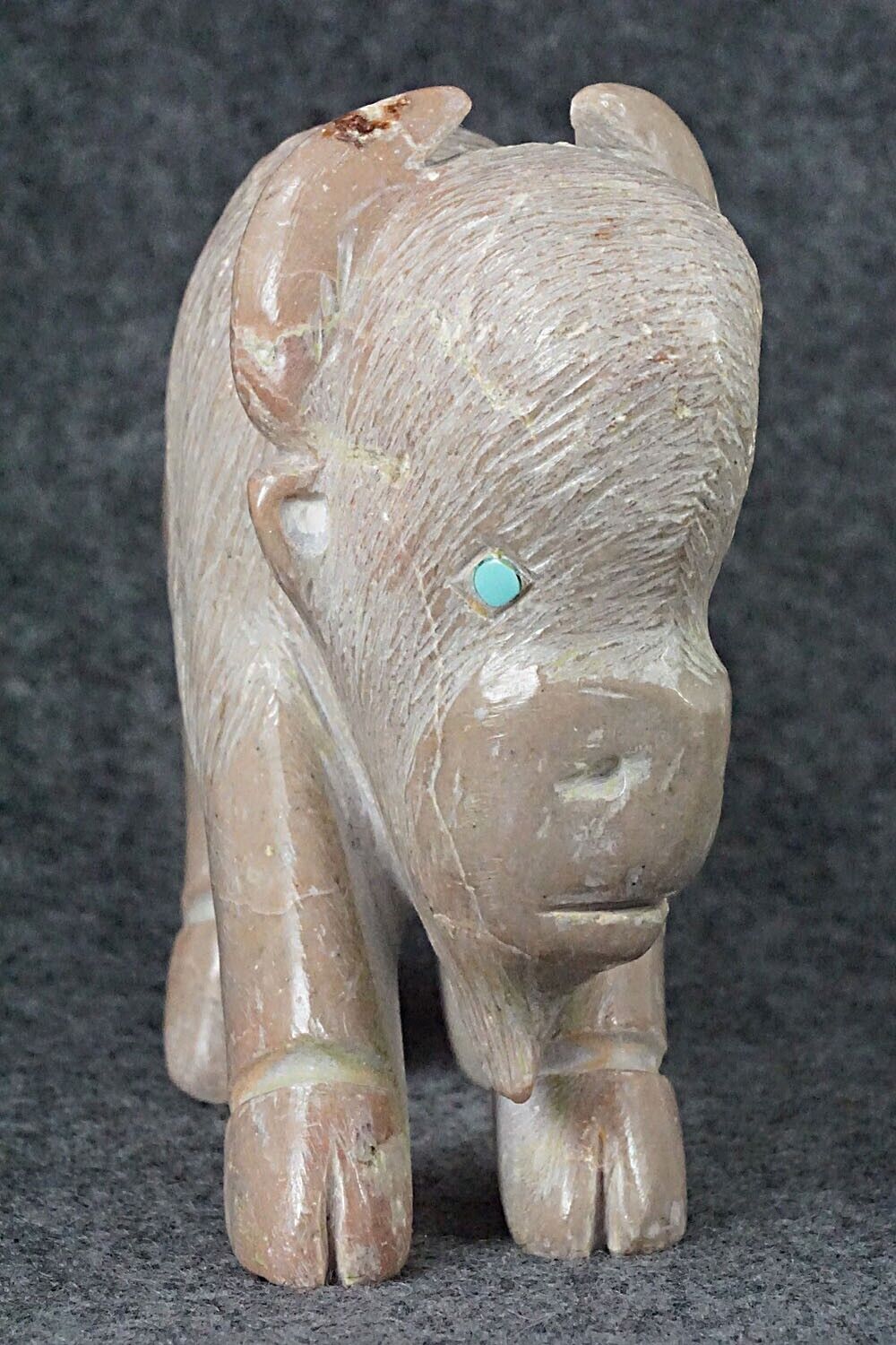 Buffalo Zuni Fetish Carving - Jonas Hustito
