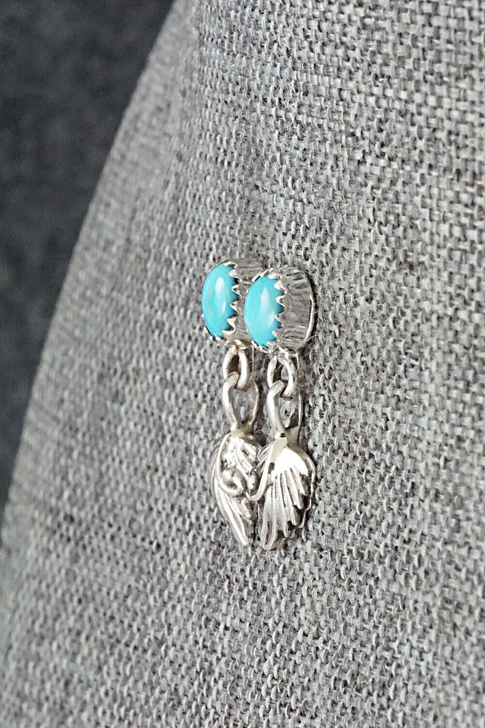 Turquoise & Sterling Silver Earrings - Sharon McCarthy