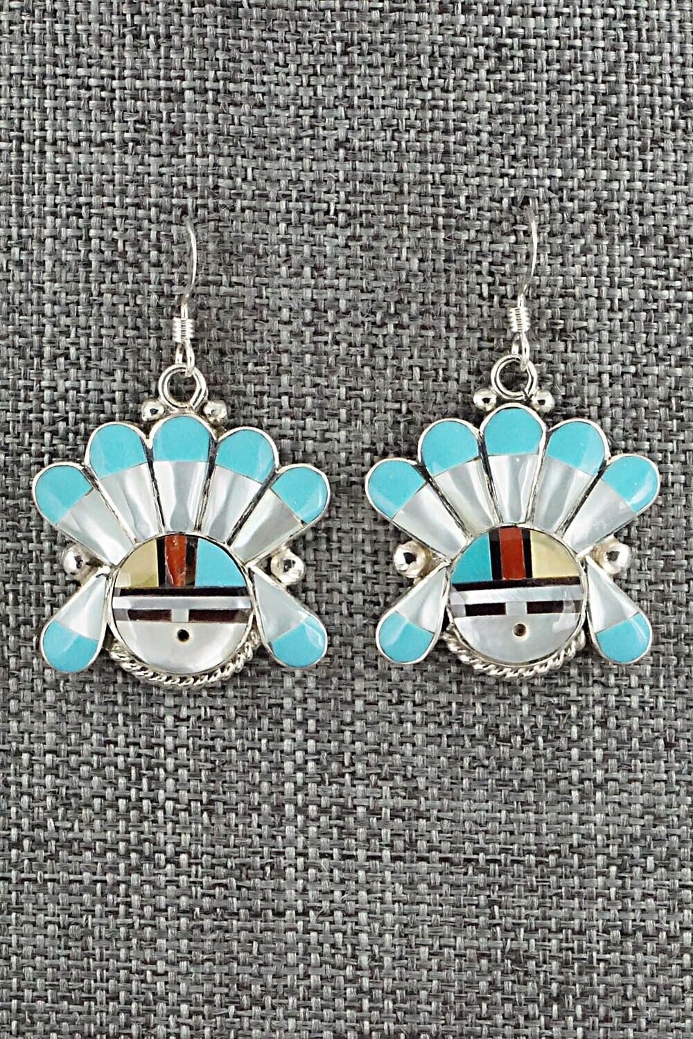 Multi Stone & Sterling Silver Earrings - Clarence Niha