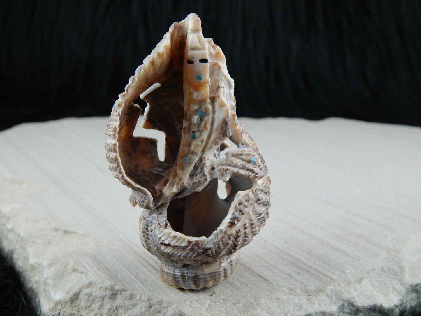 Corn Maiden Zuni Fetish Carving - Jerrold Lahaleon - High Lonesome Trading