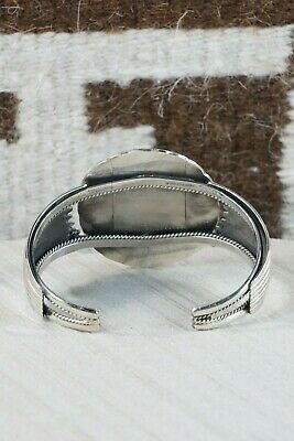 Navajo Onyx & Sterling Silver Bracelet - Jameson Delgarito - High Lonesome Trading