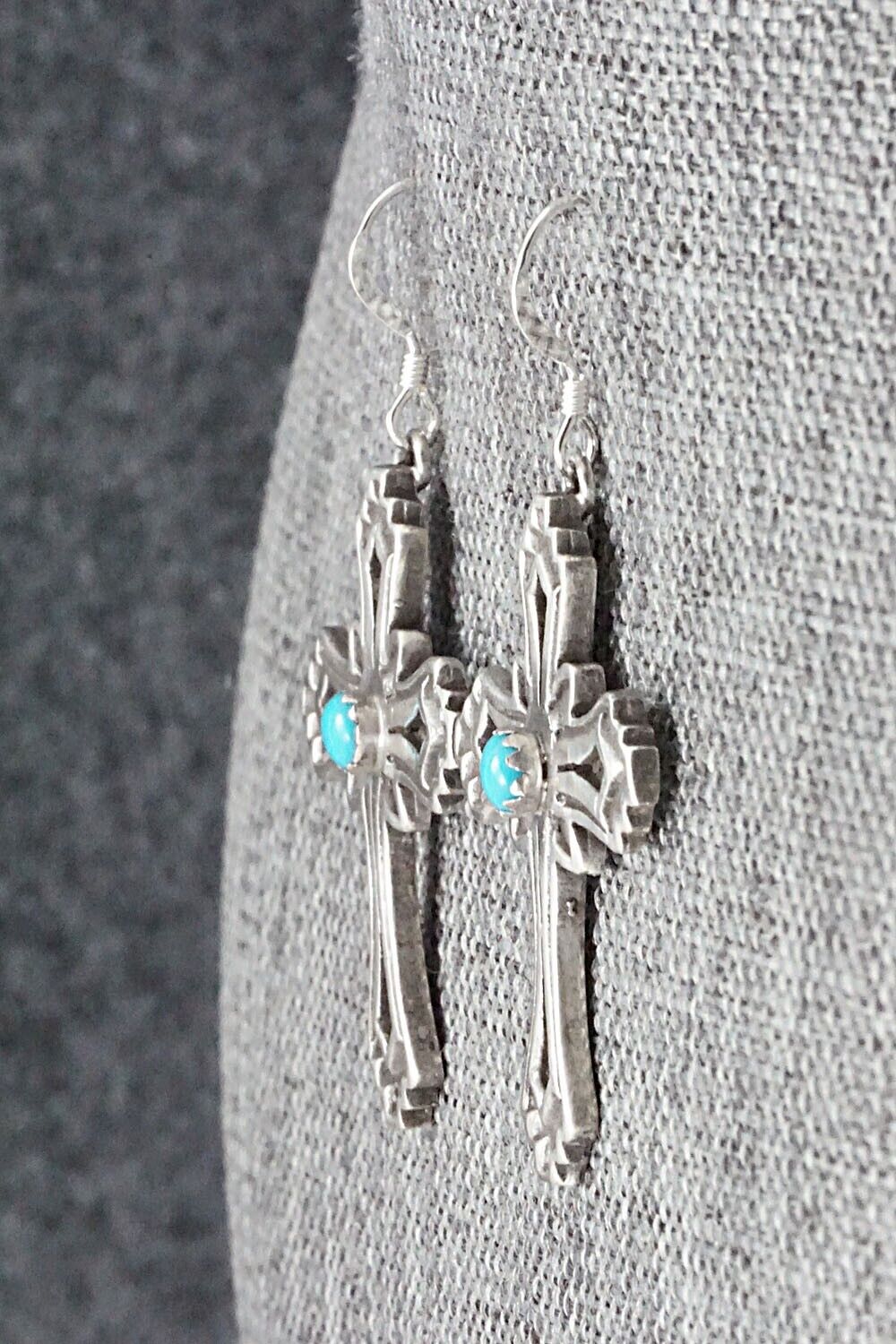 Turquoise & Sterling Silver Earrings - Louise Joe