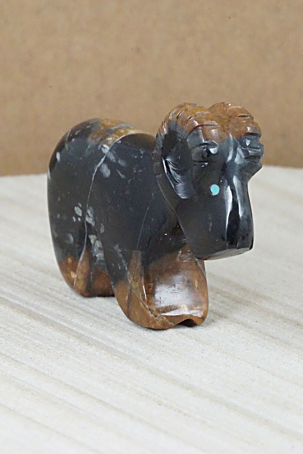Ram Zuni Fetish Carving - Rodney Laiwakete