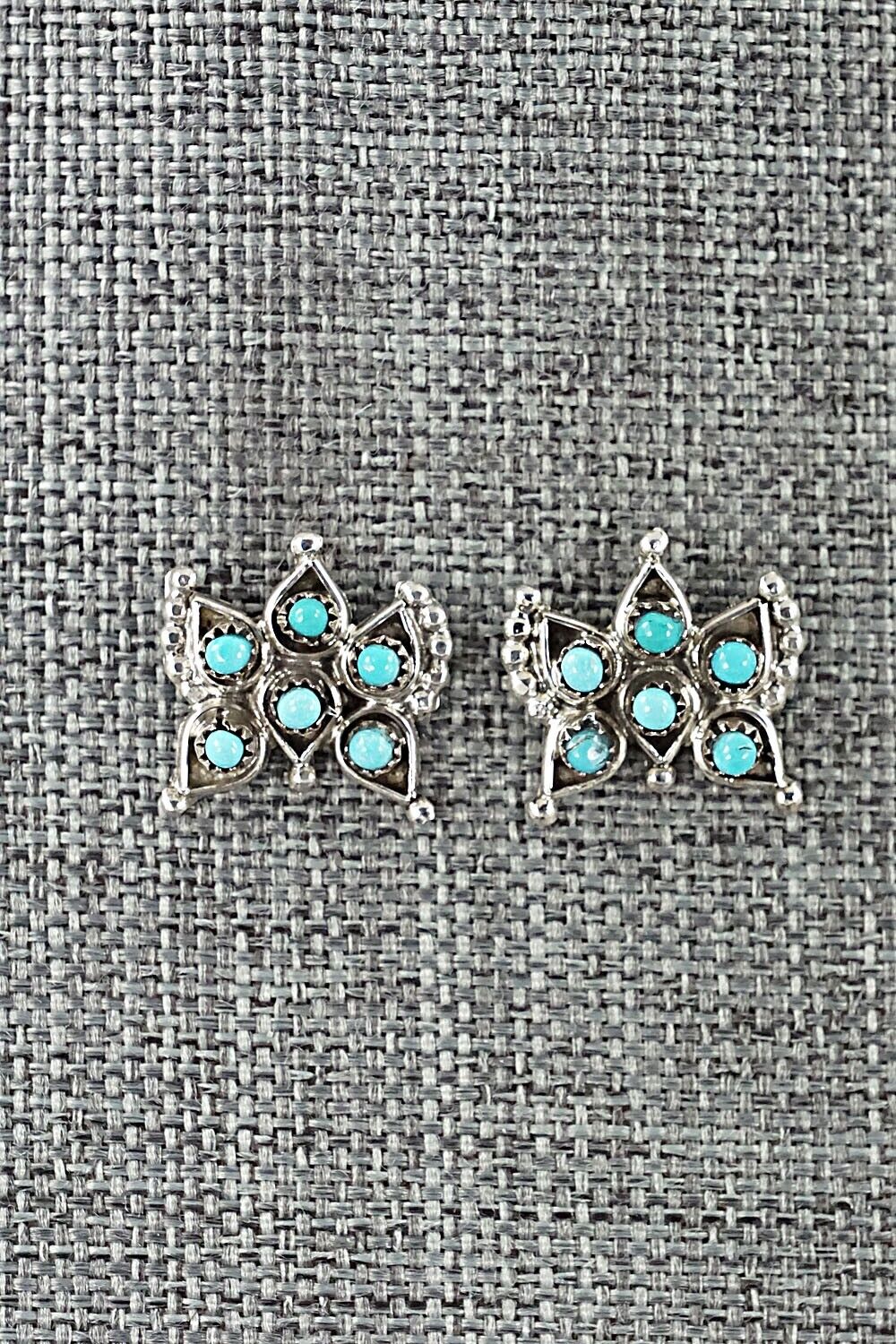 Turquoise & Sterling Silver Earrings - Wayne Johnson