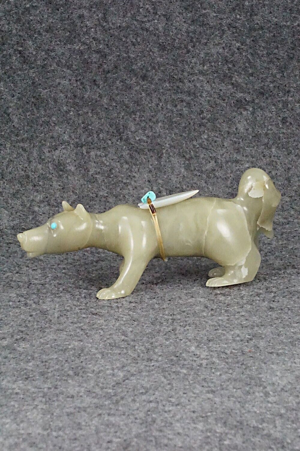 Wolf Zuni Fetish Carving - Albert Eustace
