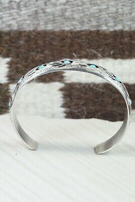 Turquoise & Sterling Silver Bracelet - Pearlene Spencer