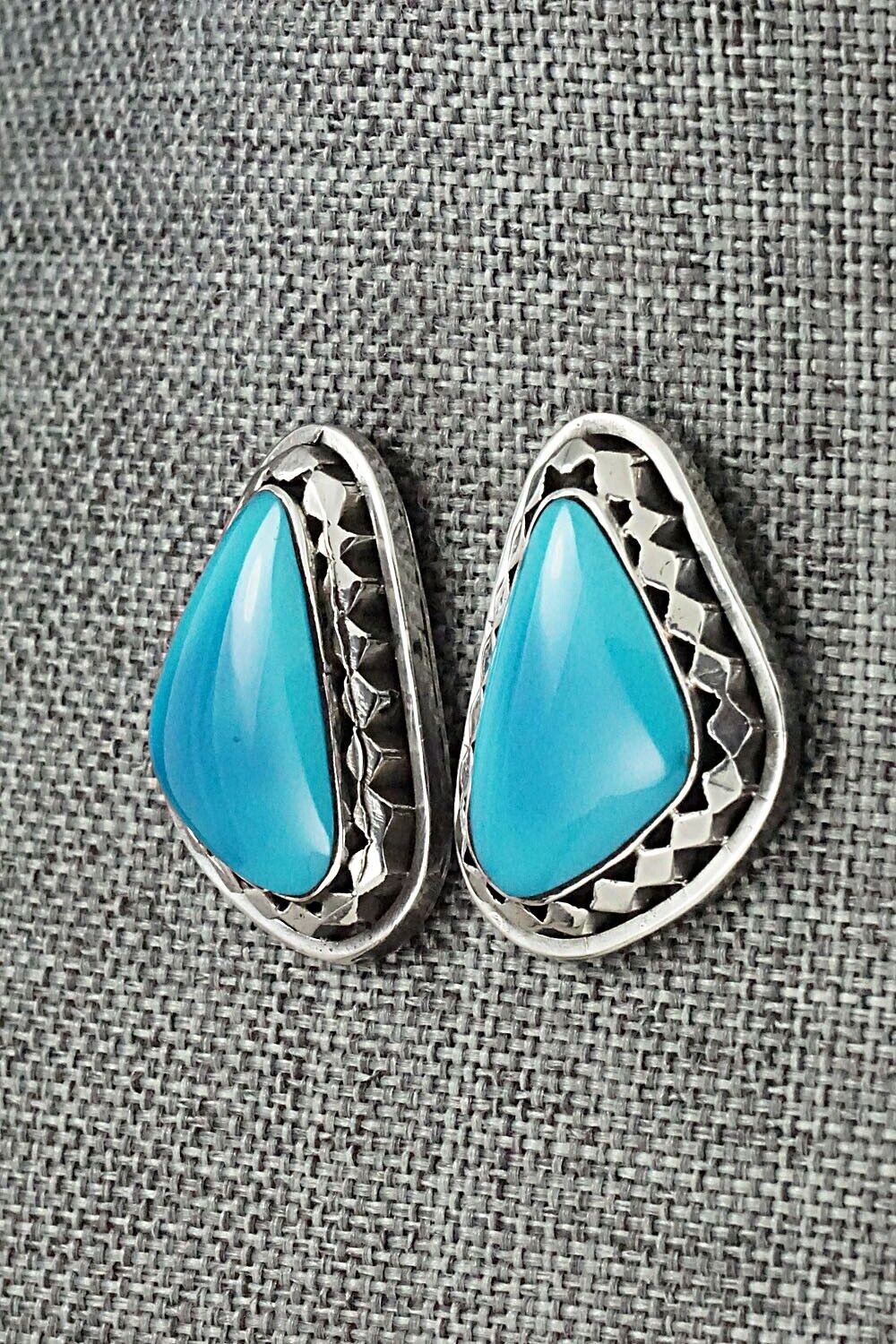 Turquoise and Sterling Silver Earrings - Sharon McCarthy